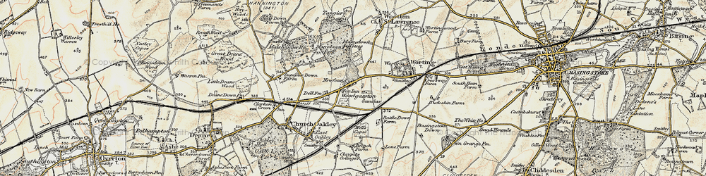 Old map of Newfound in 1897-1900