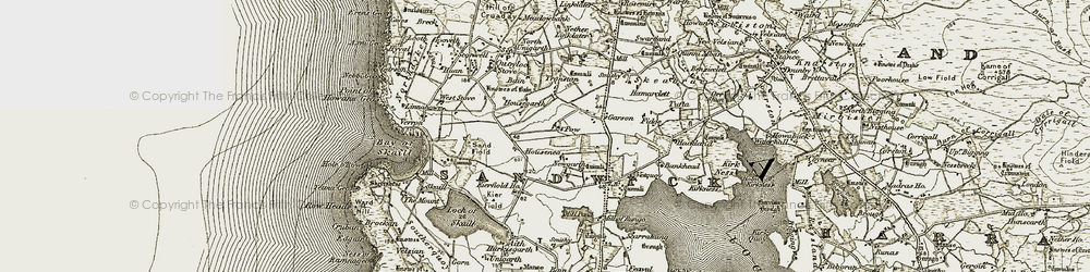 Old map of Newgarth in 1912