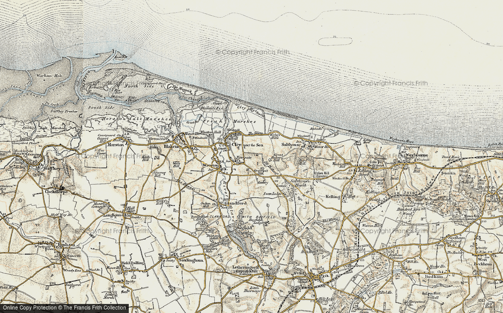Old Map of Newgate, 1901-1902 in 1901-1902