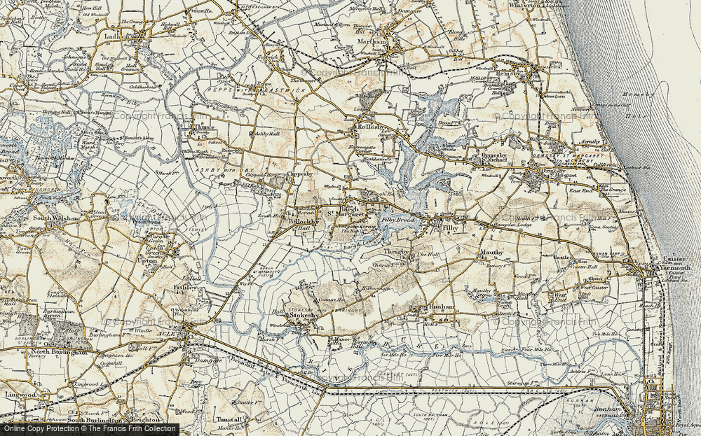 Old Map of Newgate Corner, 1901-1902 in 1901-1902
