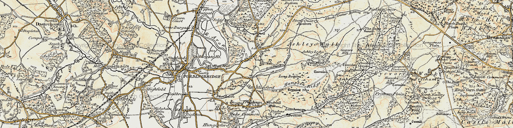 Old map of Newgrounds in 1897-1909
