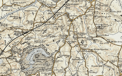 Old map of Newhall in 1902