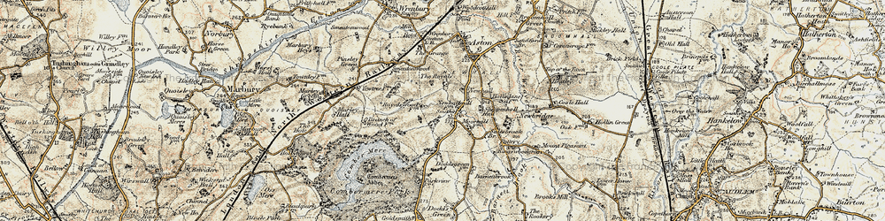 Old map of Newhall in 1902