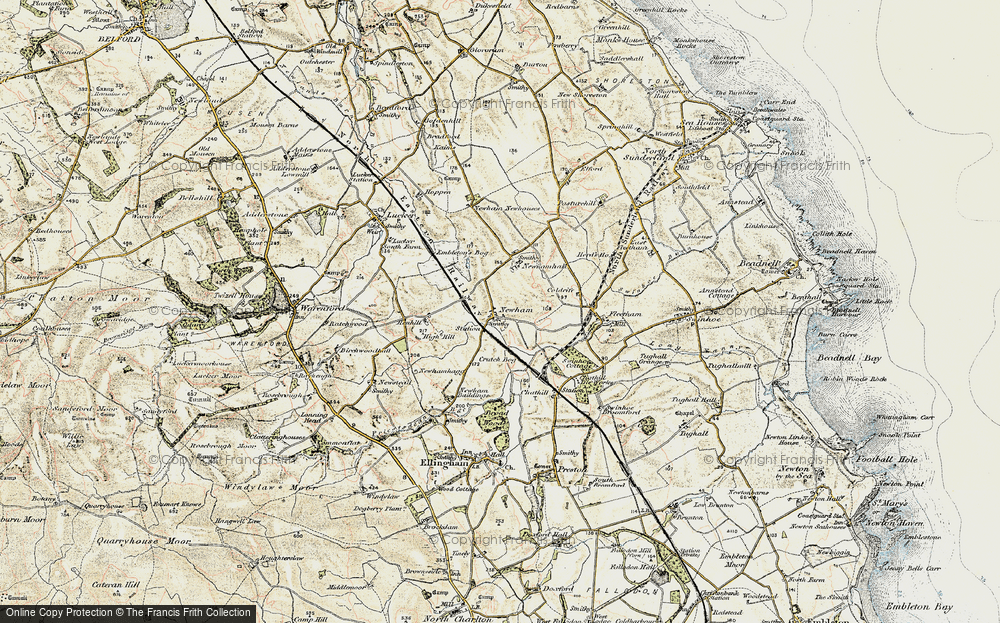 Old Map of Historic Map covering Newham in 1901-1903