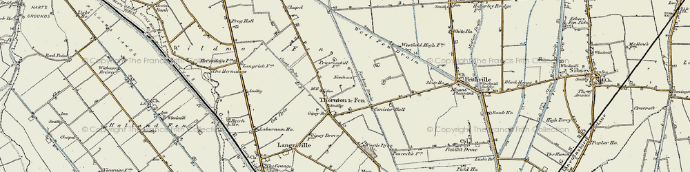 Old map of Newham in 1902-1903