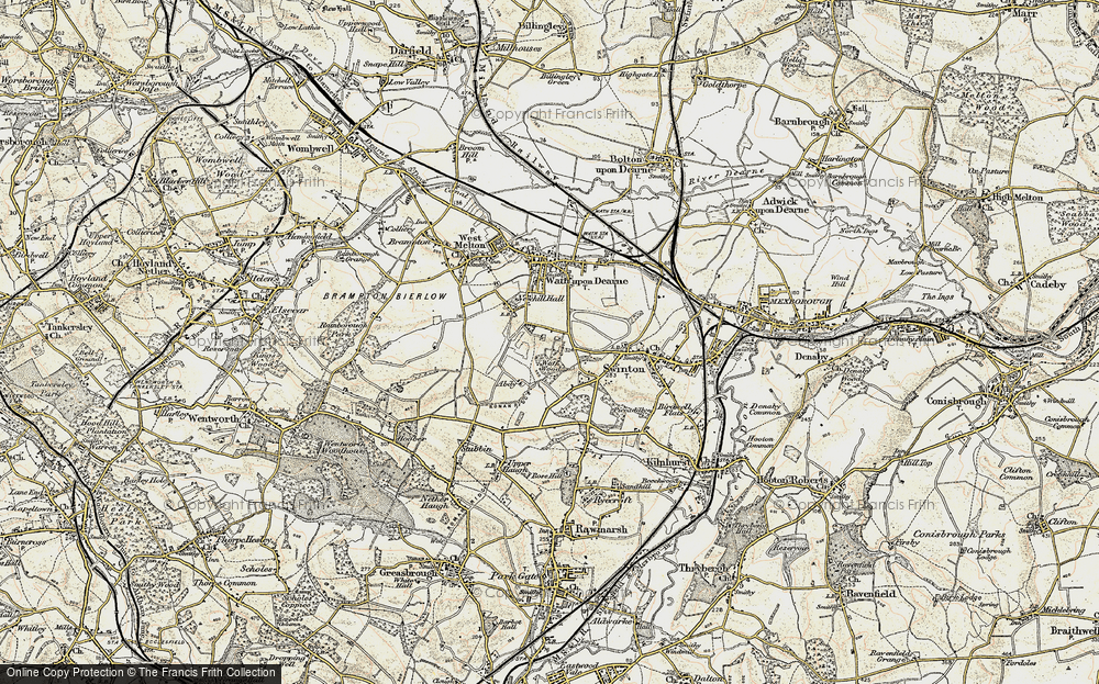 Old Map of Newhill, 1903 in 1903