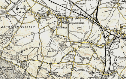 Old map of Newhill in 1903