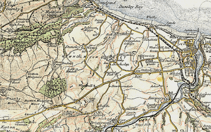 Old map of Newholm in 1903-1904