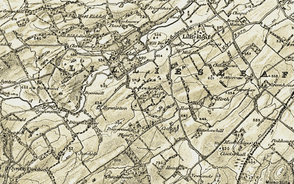 Old map of Newhouse in 1901-1904