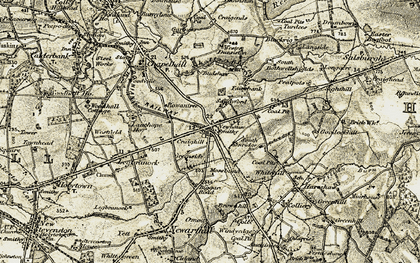 Old map of Bothwellshields in 1904-1905
