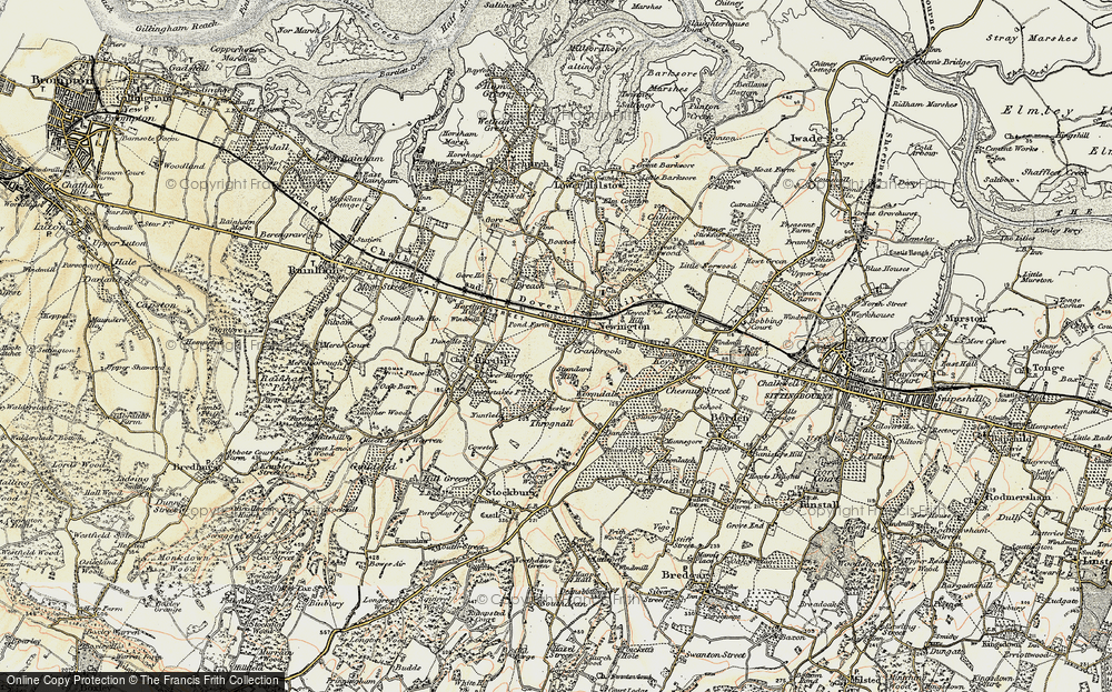 Old Map of Newington, 1897-1898 in 1897-1898