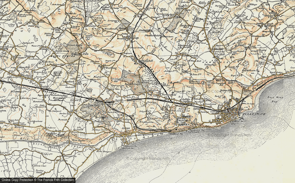 Old Map of Newington, 1898-1899 in 1898-1899