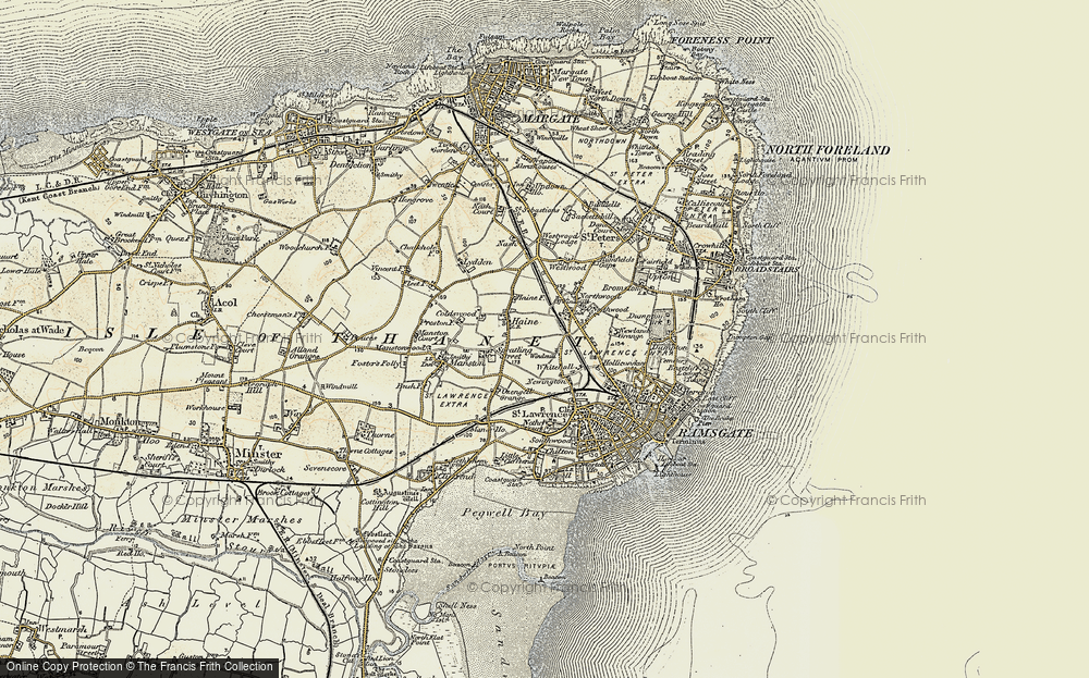 Old Map of Newington, 1898-1899 in 1898-1899