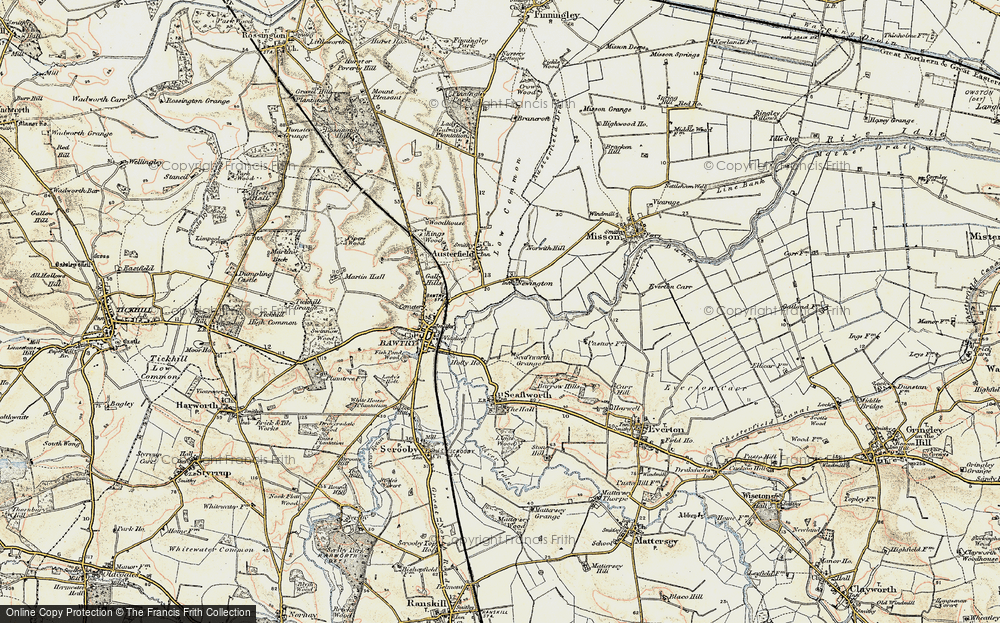 Old Map of Historic Map covering Barrow Hills in 1903