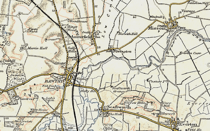 Old map of Barrow Hills in 1903