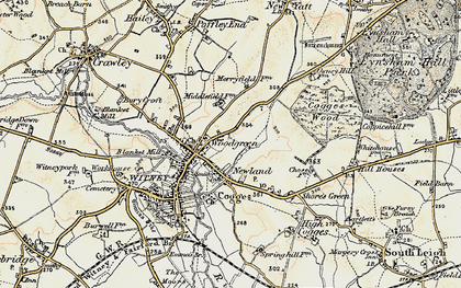 Old map of Newland in 1898-1899