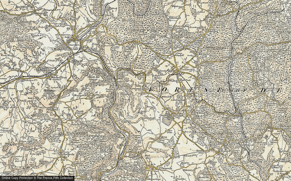Old Map of Newland, 1899-1900 in 1899-1900