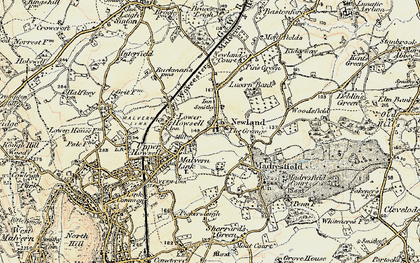 Old map of Newland in 1899-1901