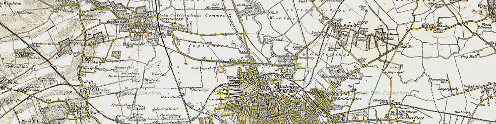 Old map of Newland in 1903-1908