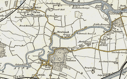 Old map of Airmyn Grange in 1903