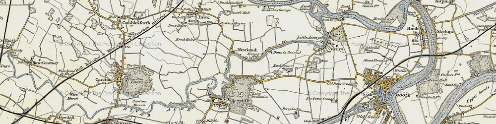 Old map of Airmyn Grange in 1903