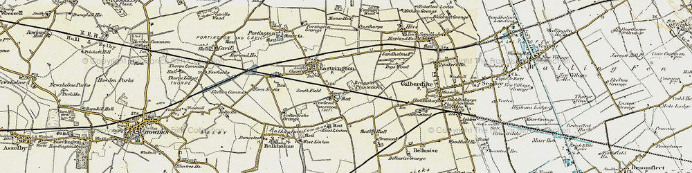 Old map of Newland in 1903