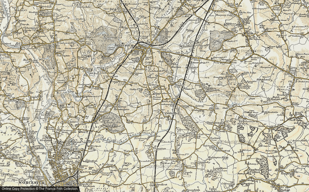 Old Map of Newland Common, 1899-1902 in 1899-1902