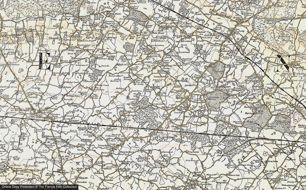 Old Map of Newland Green, 1897-1898 in 1897-1898