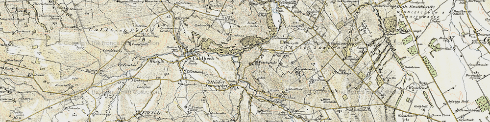 Old map of Newlands in 1901-1904
