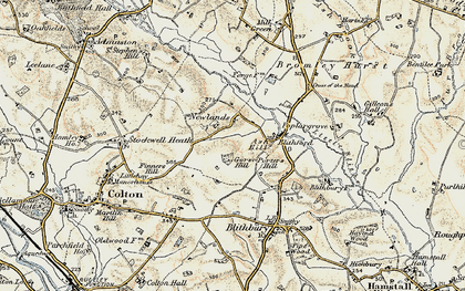 Old map of Newlands in 1902