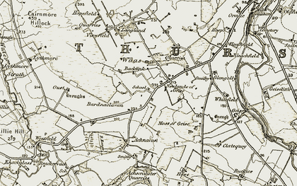 Old map of Whitefield in 1911-1912