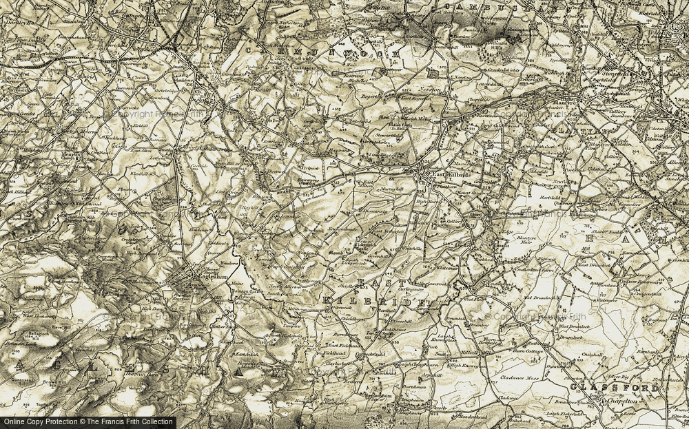 Old Map of Newlandsmuir, 1904-1905 in 1904-1905