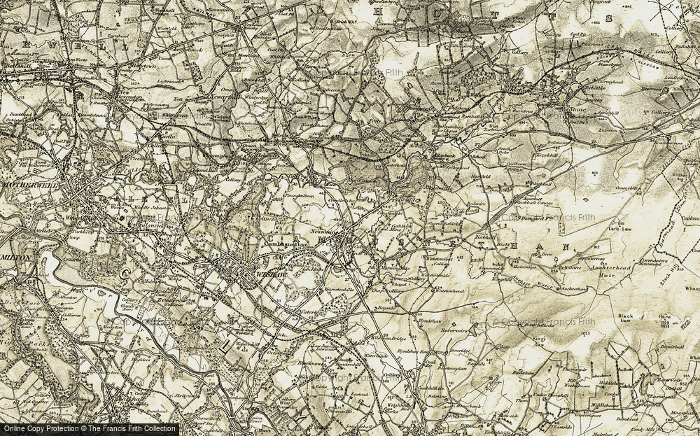 Old Map of Newmains, 1904-1905 in 1904-1905