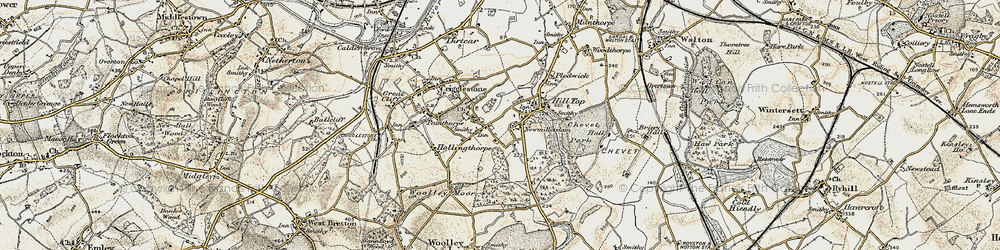 Old map of Newmillerdam in 1903