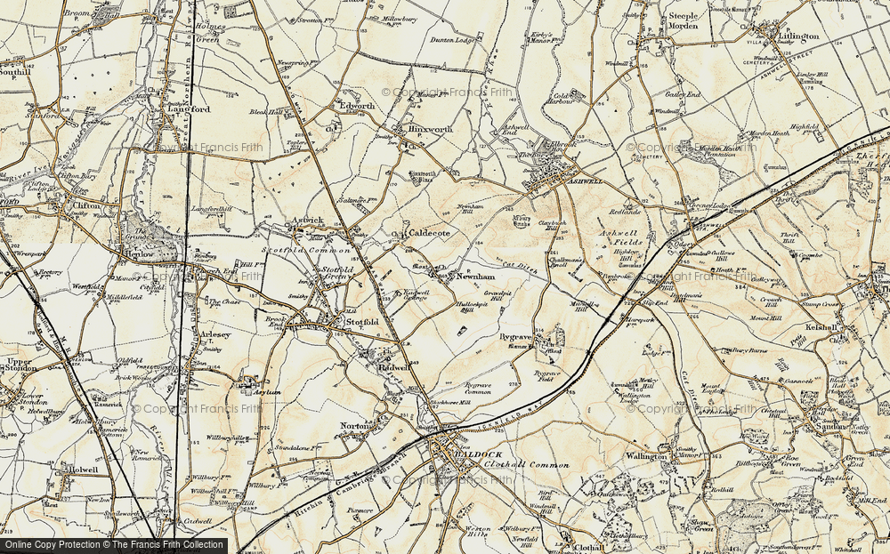 Old Map of Newnham, 1898-1901 in 1898-1901