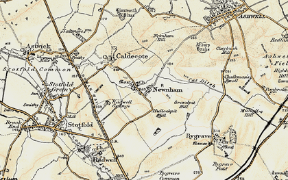 Old map of Newnham in 1898-1901