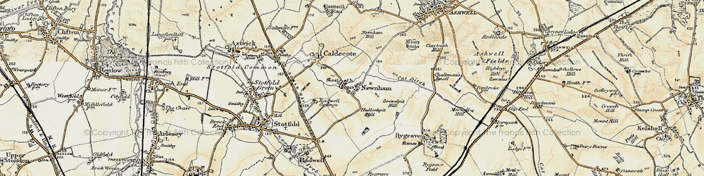 Old map of Newnham in 1898-1901