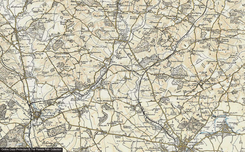Old Map of Newnham, 1899-1902 in 1899-1902