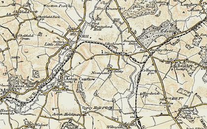 Old map of Newnham in 1899-1902