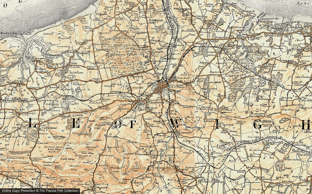 Old Map of Newport, 1899 in 1899