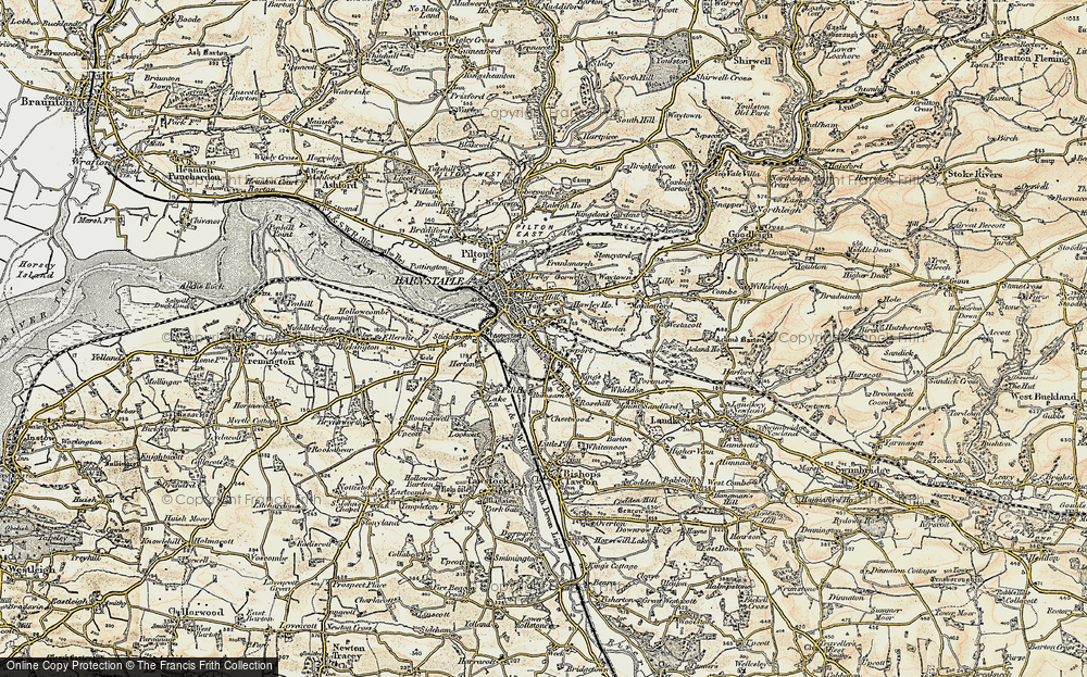 Old Map of Newport, 1900 in 1900