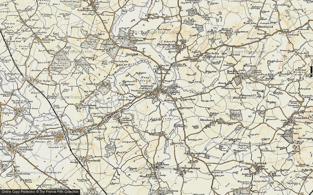 Old Map of Newport Pagnell, 1898-1901 in 1898-1901