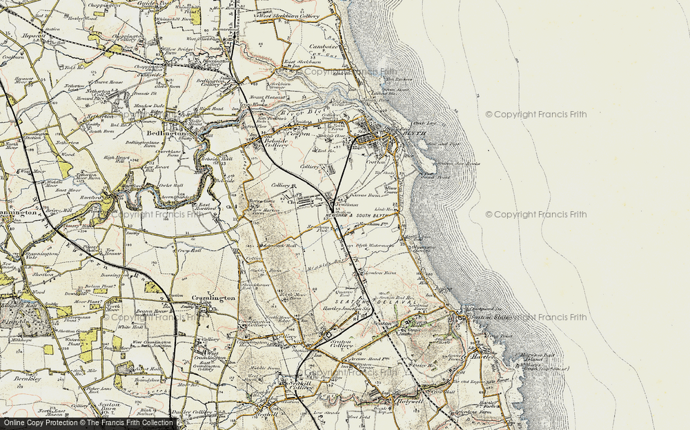 Old Map of Newsham, 1901-1903 in 1901-1903