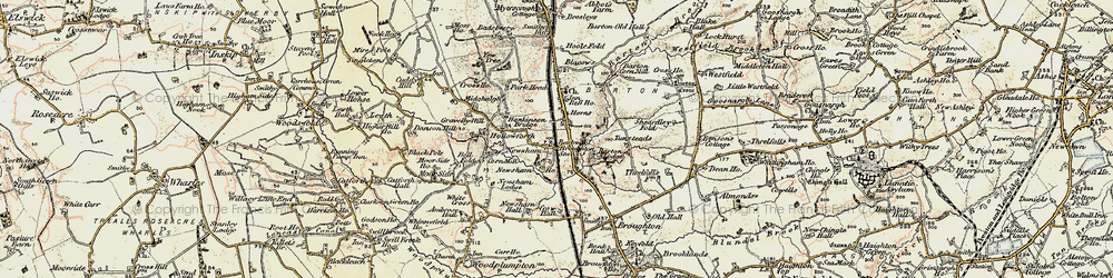 Old map of Newsham in 1903-1904