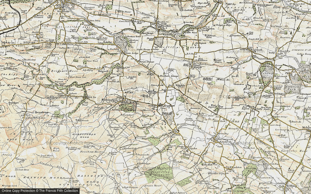 Old Map of Newsham, 1904 in 1904