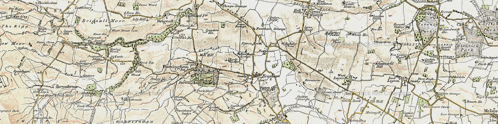 Old map of Newsham in 1904