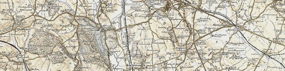 Old map of Newstead in 1902