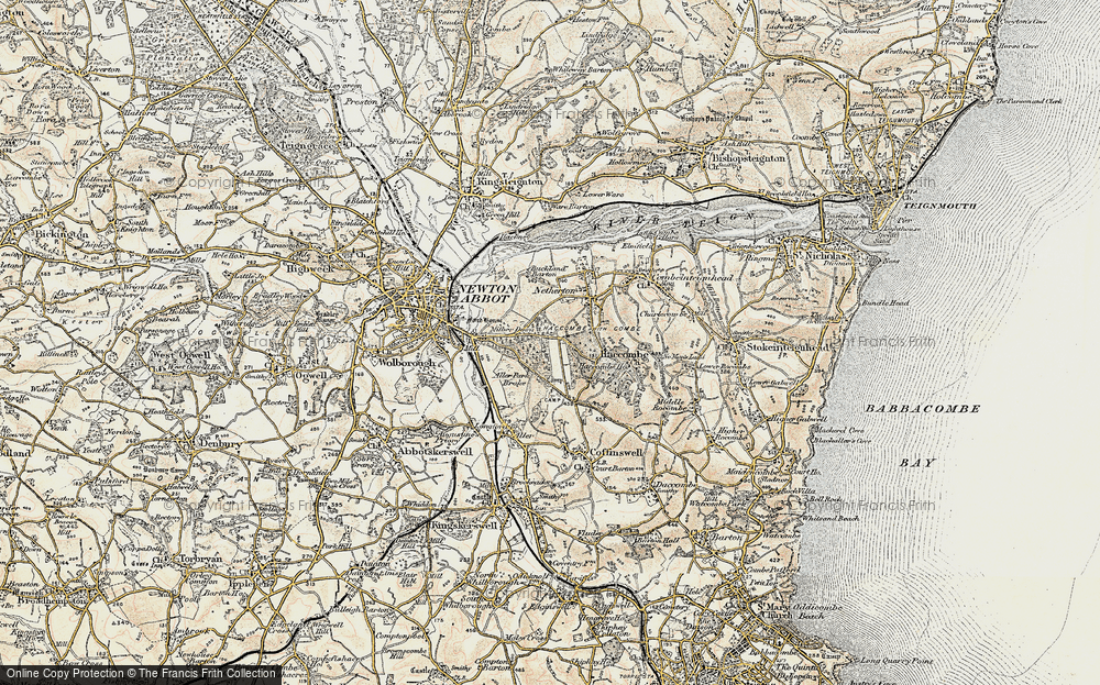 Old Map of Newtake, 1899 in 1899
