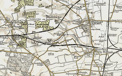 Old map of Newthorpe in 1903