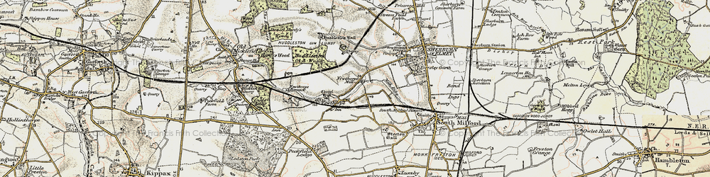 Old map of Newthorpe in 1903